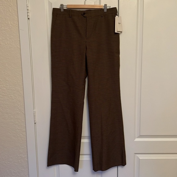 NWT CELINE Bootcut pants in checked wool - Picture 6 of 12